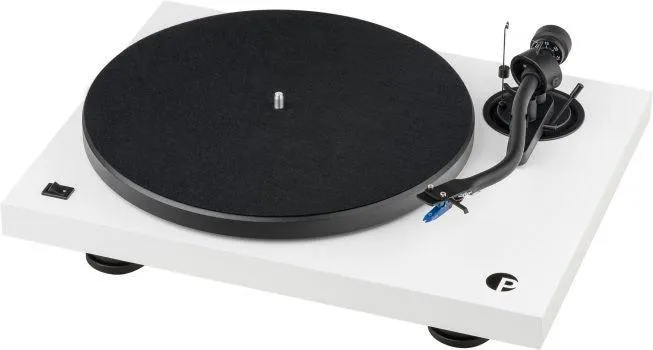 PRO-JECT DEBUT III S AUDIOPHILE Giradischi audiofilo con braccio a forma di S, testina Ortofon OM, BIANCO - GAR. ITALIA