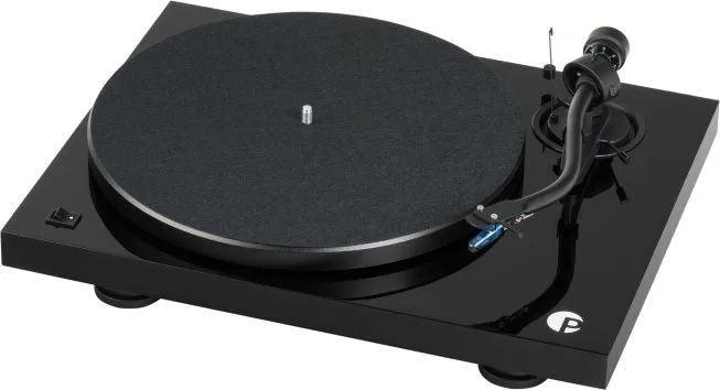 PRO-JECT DEBUT III S AUDIOPHILE Giradischi audiofilo con braccio a forma di S, testina Ortofon OM, NERO - GAR. ITALIA