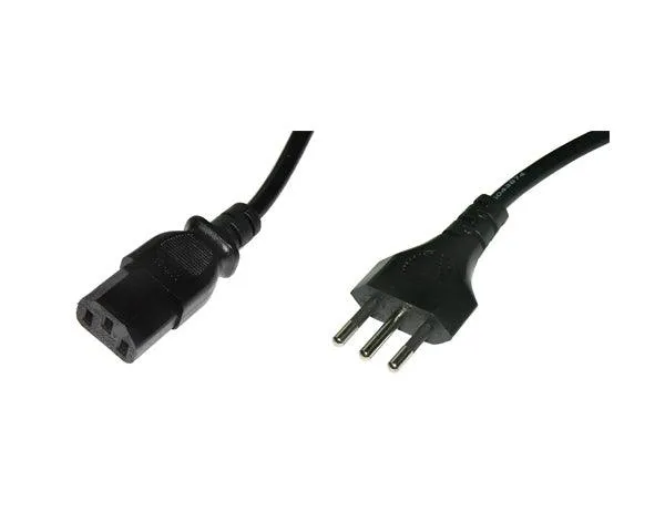EXTREME PSC2 CAVO CORRENTE PROFESSIONALE IT 2 MT CON SPINA CORRENTE MASCHIO (ITALIANA) E SPINA CORRENTE VDA