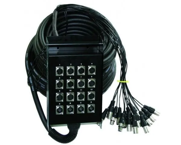 EXTREME SB12I4O25 STAGEBOX 12 IN/4 OUT 25 METRI STAGEBOX PROFESSIONALE 12 INGRESSI XLR / 4 USCITE XLR