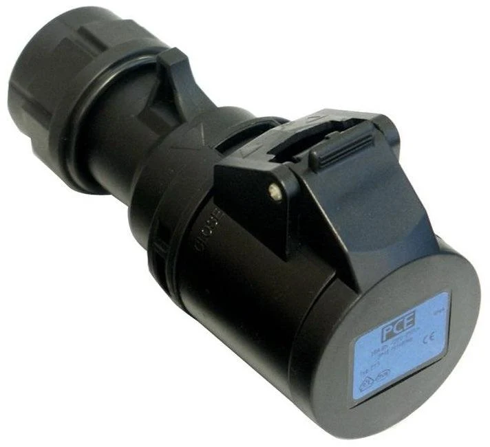 PROLUNGA CORRENTE 25 METRI CEE 16A+T IP44 3POLI CAVO NEOPRENE/H07RN-F 3x2.5 SPINA-PRESA MASCHIO-FEMMINA NERE