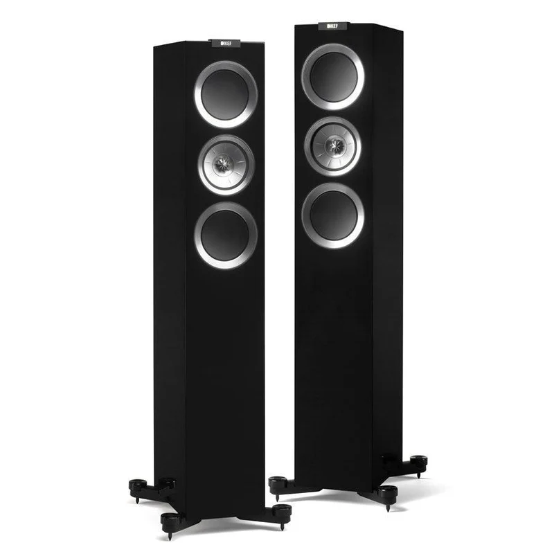 KEF R500 Diffusori 3 vie Bass Reflex SISTEMA UNIQ. NERI 2x Woofer da 13cm 150W (COPPIA)