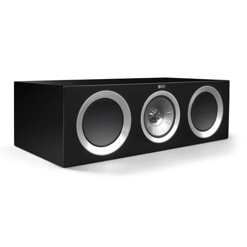 KEF R200C Diffusori 3 vie Bass Reflex SISTEMA UNIQ. NERO 2x Woofer da 13cm 100W