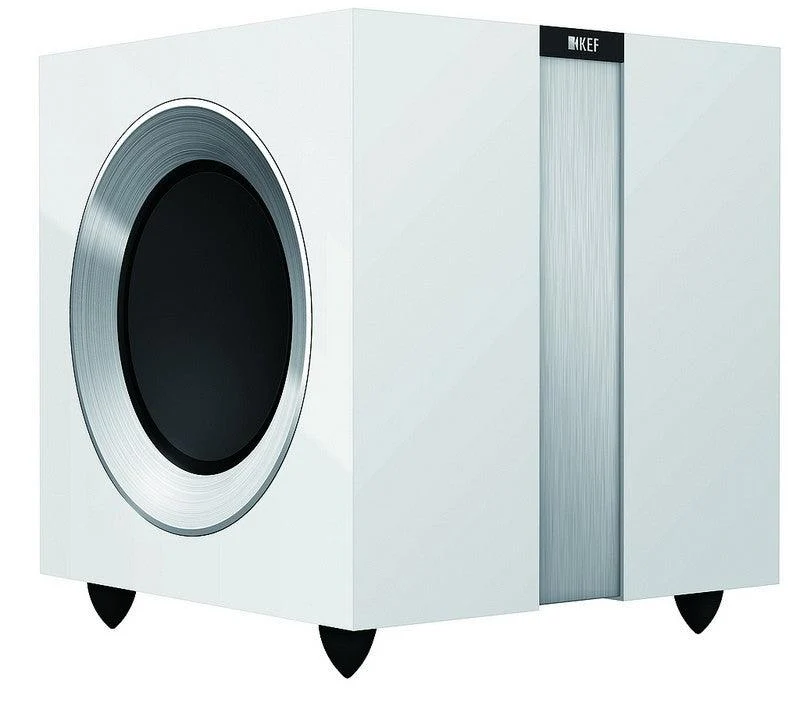 KEF R400B Subwoofer amplificato BIANCO 2x Woofer da 23cm 2x250W