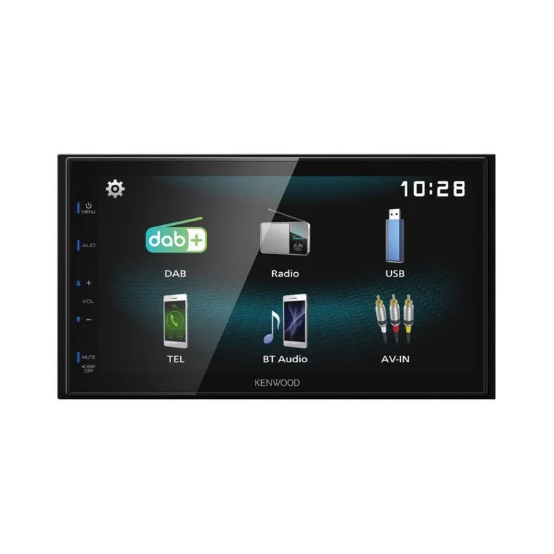 Kenwood DMX125DAB autoradio 2 din, radio DAB+ integrato e Bluetooth