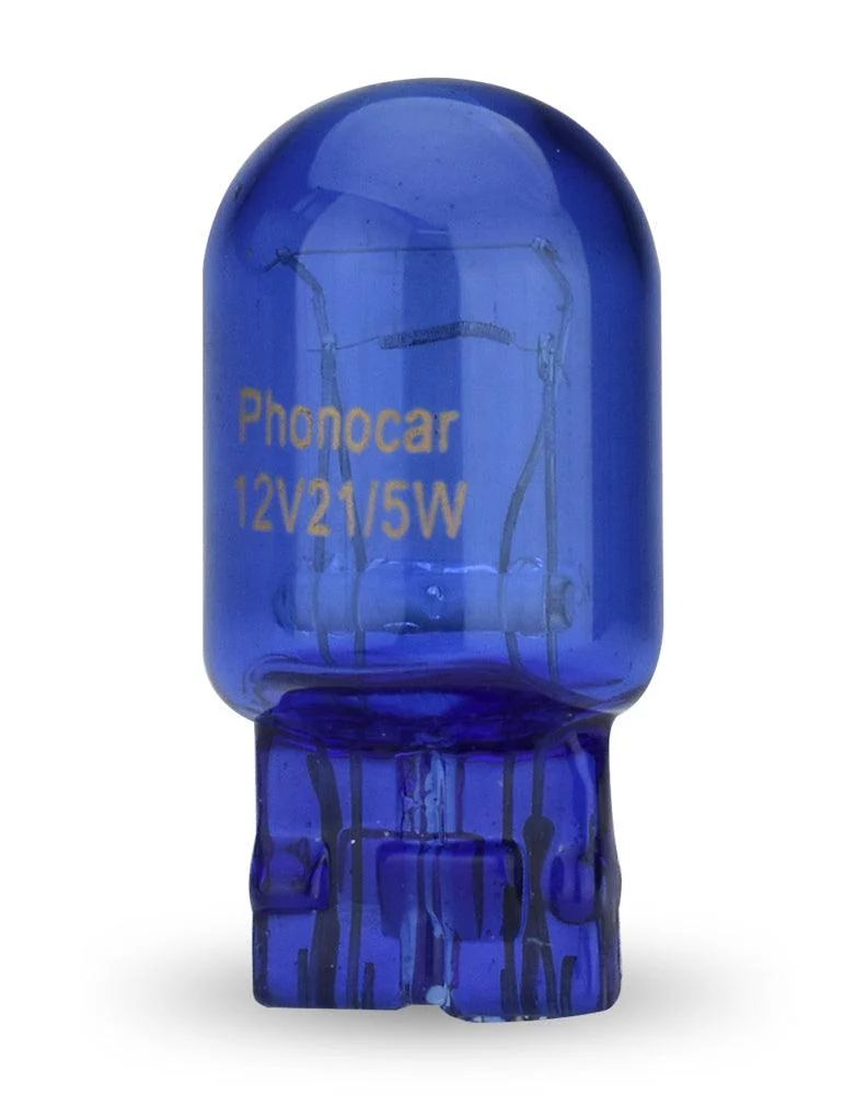 Phonocar 07176 lampade alogene T20 serie Superwhite con attacco W21W T20 Bulb 5000K 5/21W