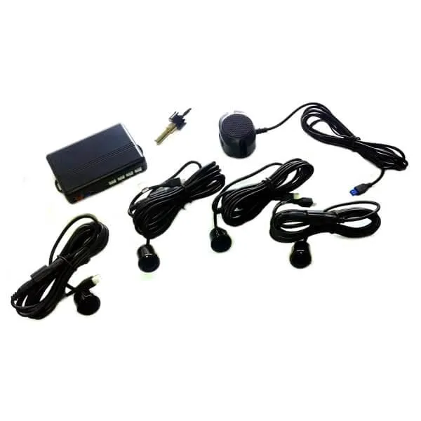 Alkor AK8C011 Kit 4 sensori parcheggio POSTERIORI clip on con buzzer omologato ECE R-10