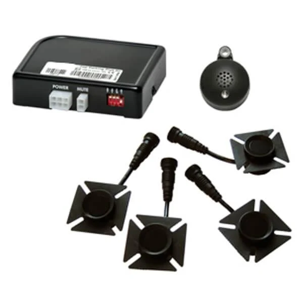 Alkor AK8C008 Kit 4 sensori parcheggio ANTERIORE o POSTERIORE flush mount con buzzer LED
