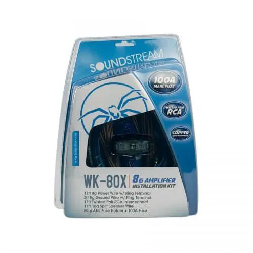 Soundstream WK-80X Kit cablaggio per installazione 8G con fusibile MANL 100A
