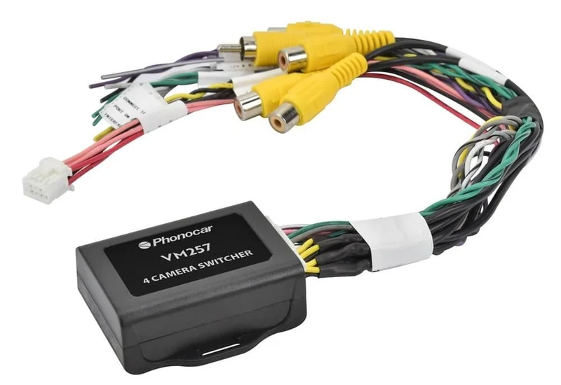 Phonocar VM257 Switcher 4 ingressi e 1 uscita video per telecamere