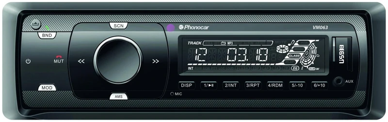 Phonocar VM063 Autoradio 1DIN USB-SD-MP3 e Bluetooth