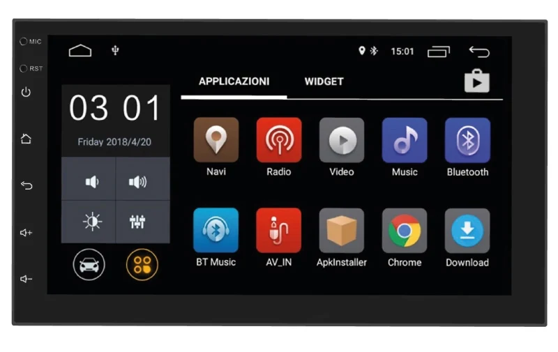 Phonocar VM001K Media Station Android 6.1 monitor 7" 2 Din con mappe Europa