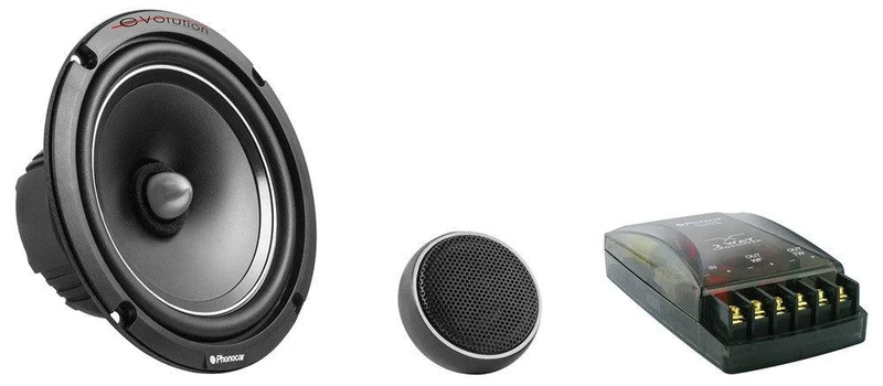 Phonocar 02689 Kit Altoparlanti a 2 vie 200W Woofer 165mm + Tweeter + Crossover