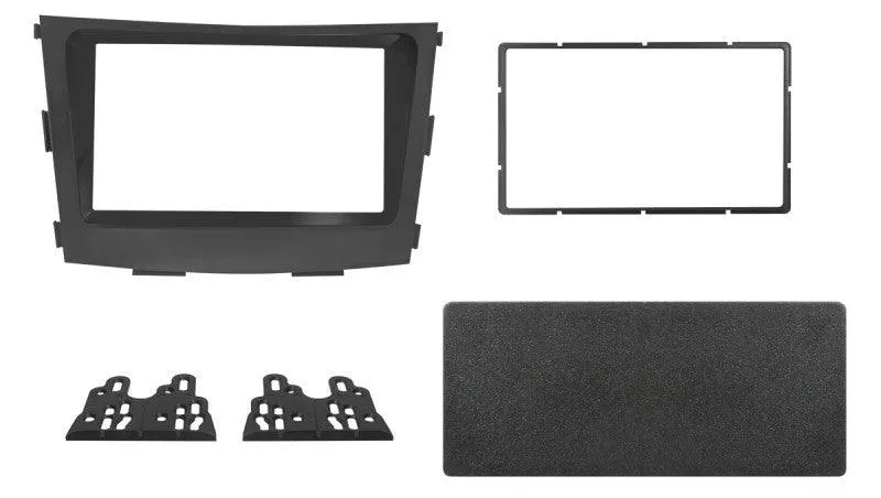 Phonocar 03709 Mascherina 2 Din per Ssangyoung Tivoli colore nero lucido