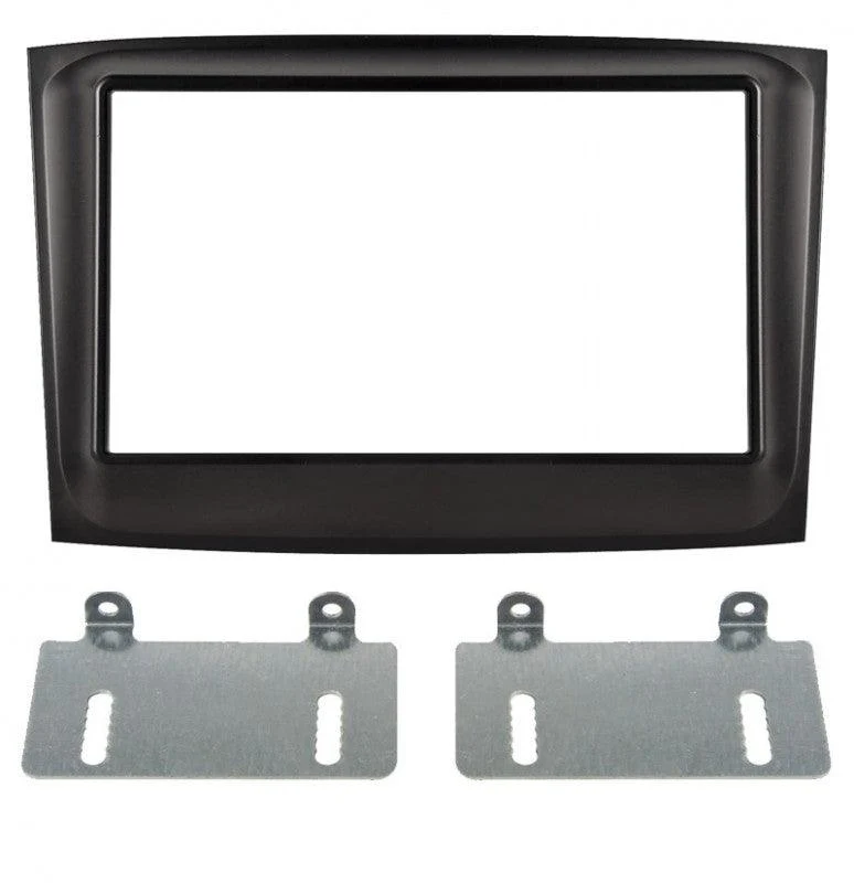 Phonocar 03712 Mascherina 2 Din per Fiat Doblo 15- Opel Combo 15- colore nero lucido