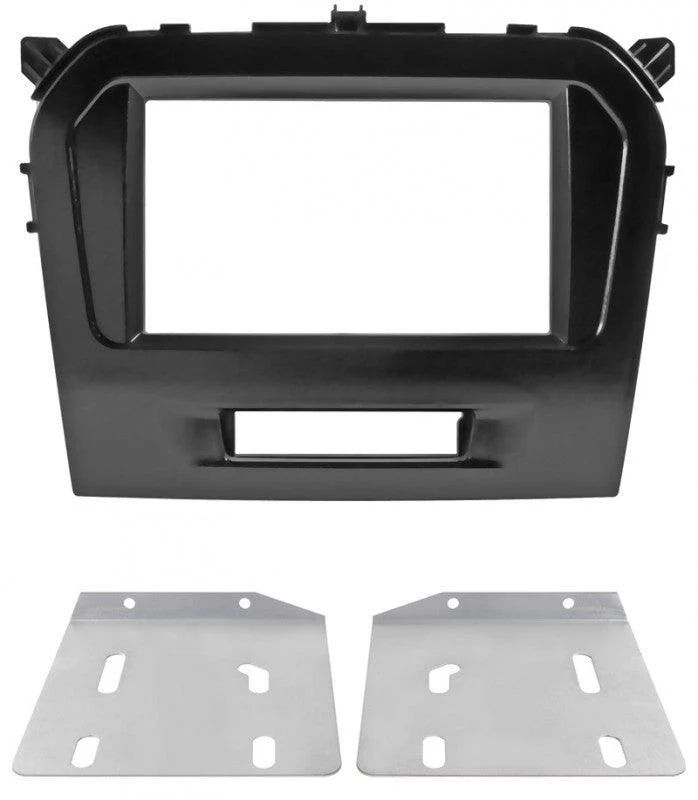 Phonocar 03708 Mascherina 2 Din per Suzuki Vitara 15- colore nero lucido