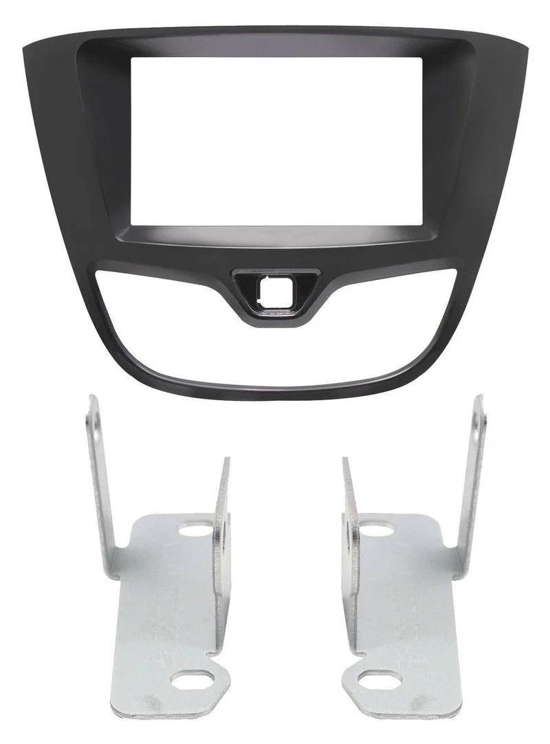 Phonocar 03749 Mascherina 2 Din per Opel Karl colore nero lucido