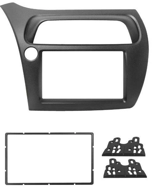Phonocar 03687 Mascherina 2 DIN per Honda Civic 06-12 colore nero