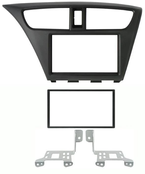 Phonocar 03686 Mascherina 2 DIN per Honda Civic 12- Iveco Daily 14 colore nero