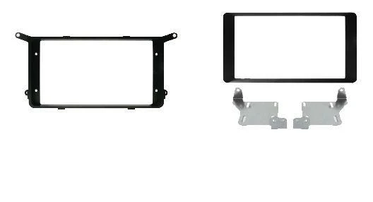 Phonocar 03652 Mascherina 2 Din per Citroen Aircross 11- Mitsubishi ASX -14 Peugeot 4008 colore nero lucido