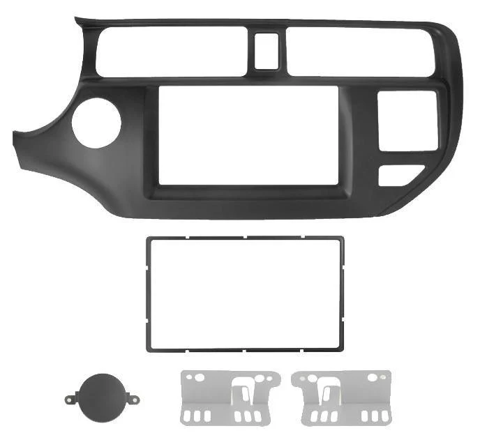 Phonocar 03656 Mascherina 2 Din per Kia Rio 12-15 colore nero