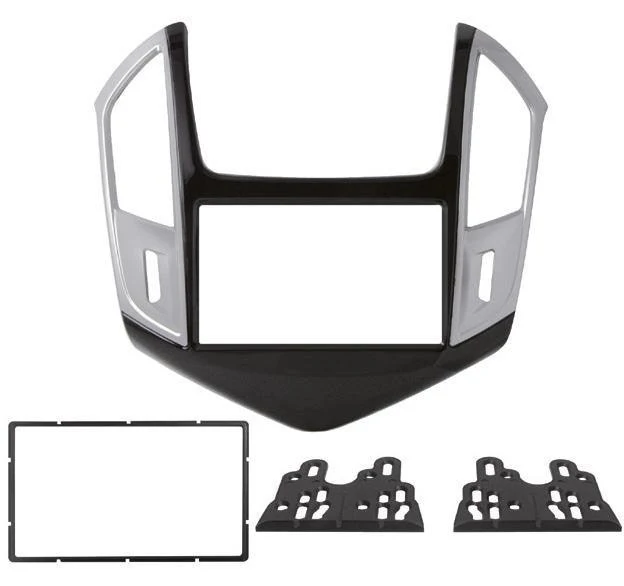 Phonocar 03681 Mascherina 2 Din per Chevrolet Cruze 13- colore nero lucido/grigio metallizzato