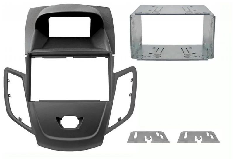 Phonocar 03659 Mascherina 2 Din per Ford Fiesta 2008- colore nero