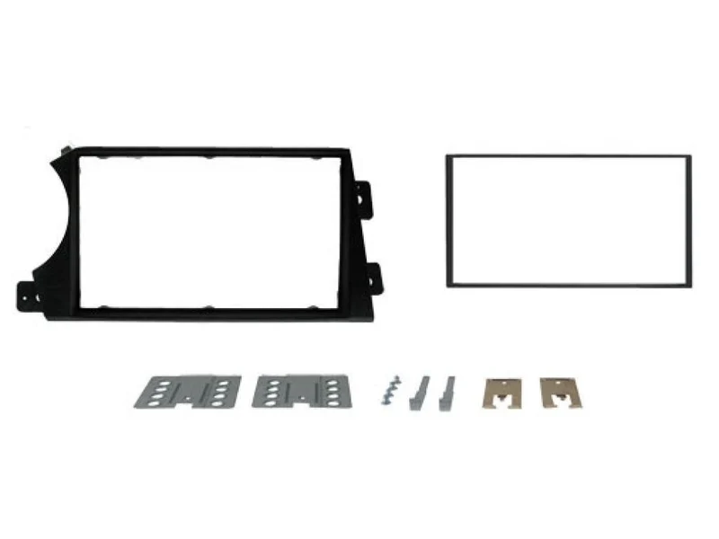 Phonocar 03638 Mascherina 2 Din per Ssangyong Actyon - Kyron 2 colore grigio metallizzato