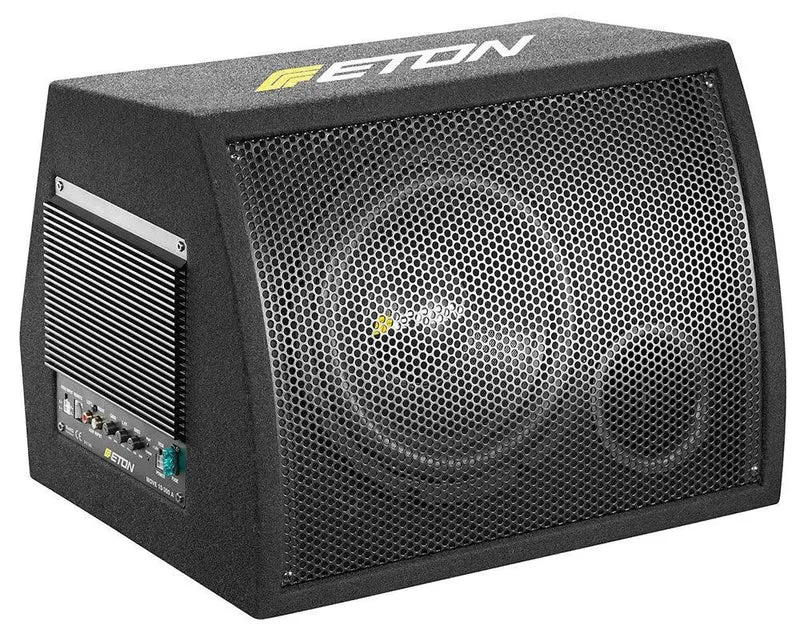 ETON MOVE M10-300A Subwoofer in CASSA da 250mm (10 pollici) 2x2 Ohm e amplificatore integrato