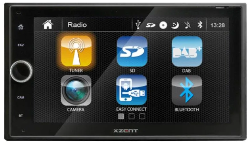 XZENT X-222 autoradio 2 DIN con GPS, DAB +, SD, BLUETOOTH, USB, HDMI
