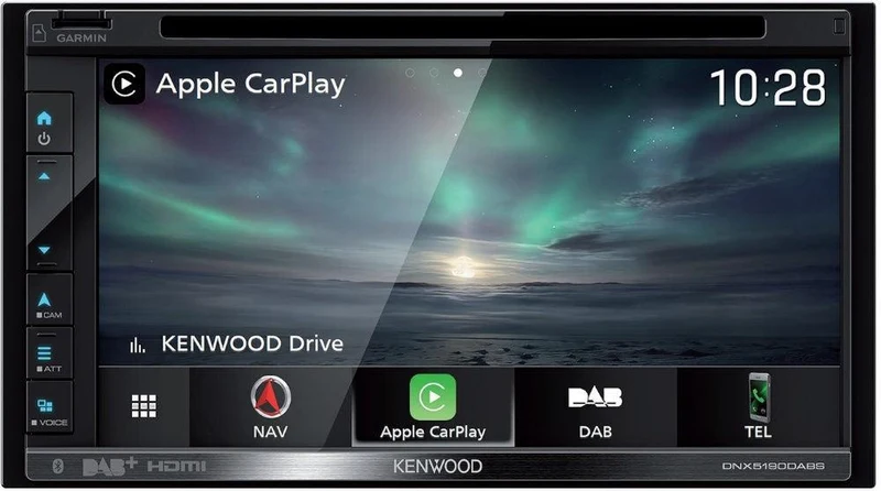 Kenwood DNX5190DABS autoradio 2 DIN DAB+ con GPS, Apple carplay, Android Auto, Bluetooth, Spotif, dash cam Link, Dual USB
