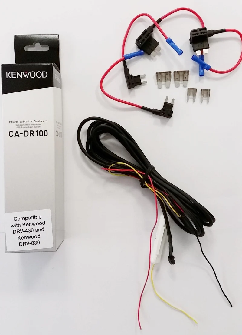 Kenwood CA-DR100 Cavo di alimentazione per Dashcam DRV-430 e DRV-830