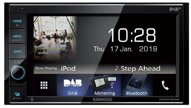 Kenwood DMX5019DAB autoradio 2 DIN con radio DAB, Bluetooth, Mirroring USB Android