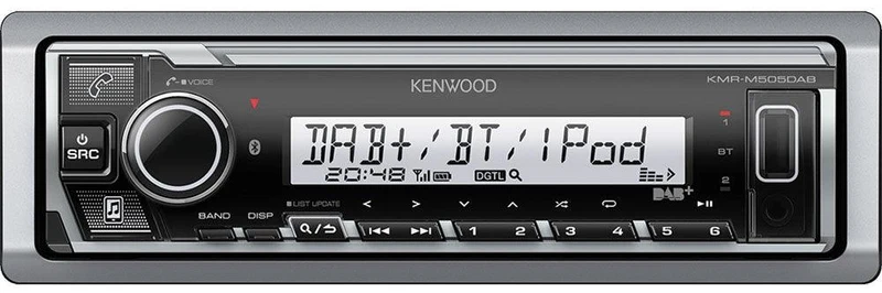 Kenwood KMR-M505DAB autoradio MARINO, DAB, USB e Bluetooth