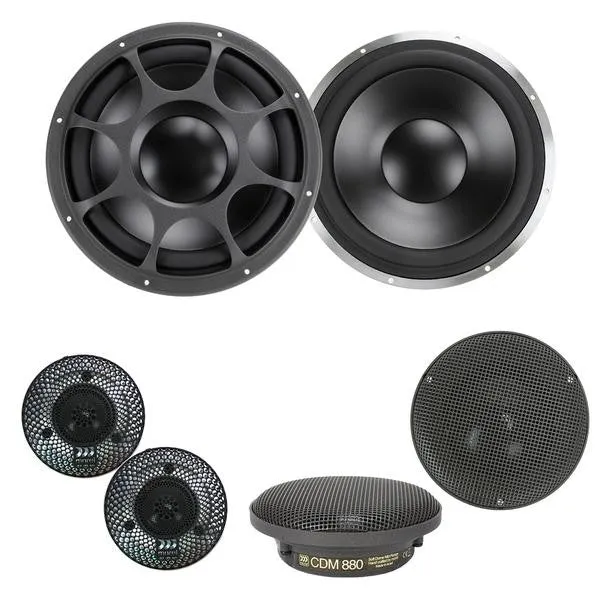 Morel ELATE Ti 903 ACTIVE kit altoparlanti per auto 3 vie da 220mm (8-3/4") serie TITANIUM (senza crossover)