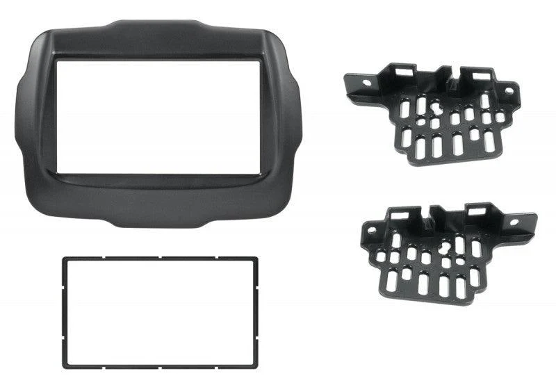 Phonocar 03528 Mascherina 2 DIN per JEEP Renegade 14- colore nero
