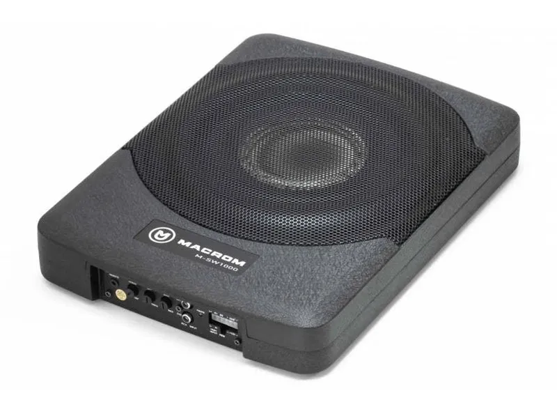 Macrom M-SW1000 Subwoofer sottosedile amplificato 10” DUAL-COIL 200W