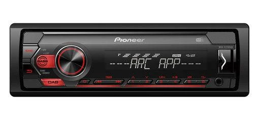 Pioneer MVH-S220DAB autoradio 1 DIN, USB MECHALESS con RDS, DAB/DAB+, USB, Aux-in anteriore, controlli diretti iPhone, Spotify e Pioneer Arc