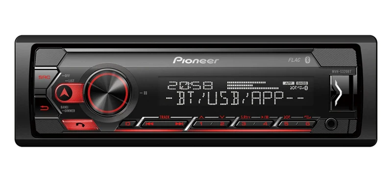 Pioneer MVH-S320BT autoradio 1 din con Bluetooth, Spotify Control, USB, AUX
