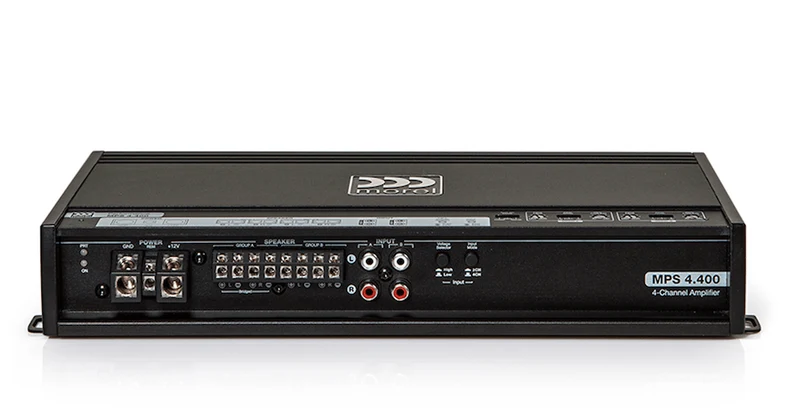 Morel MPS 4.400 amplificatore per auto 4 canali classe A/B 4x 100W RMS @ 2 Ohm, 4x 70W RMS @ 4 Ohm