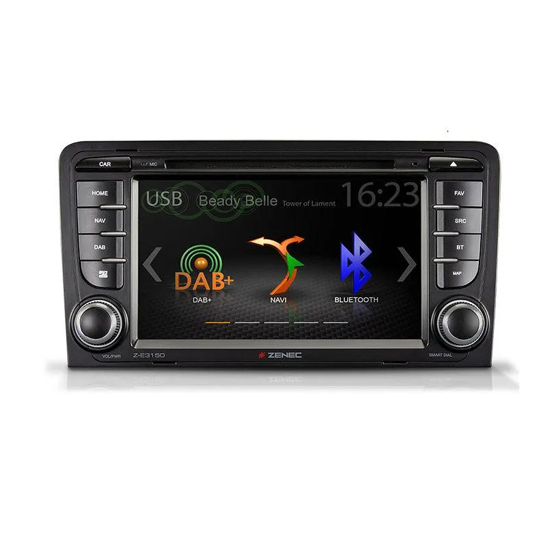 Zenec ZE3150 autoradio per Audi A3 custom fit con DAB