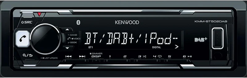 Kenwood KMM BT502DAB autoradio 1-DIN con Bluetooth e DAB+