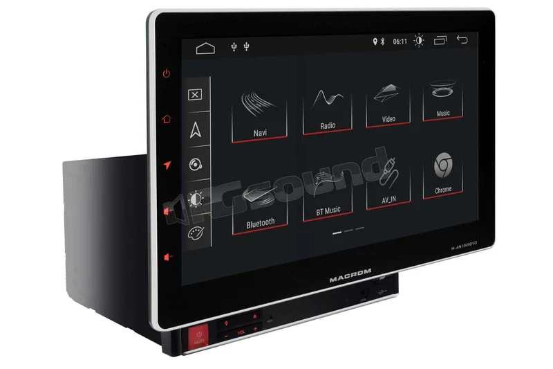 Macrom M-AN1000DVD autoradio 2 din Android 8.1 da 10.1'' con DVD, Wifi e GPS