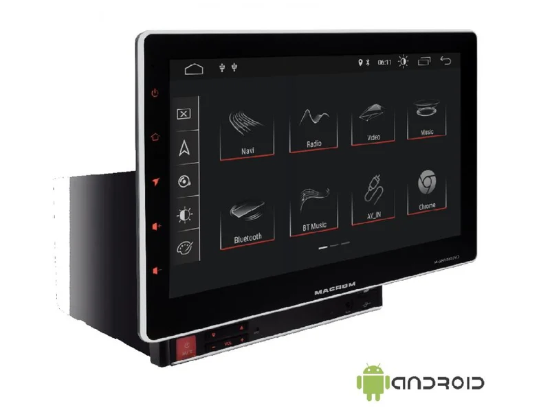 Macrom M-AN1000 autoradio 2 DIN multimediale 10.1" Android 8.1, Wifi, GPS