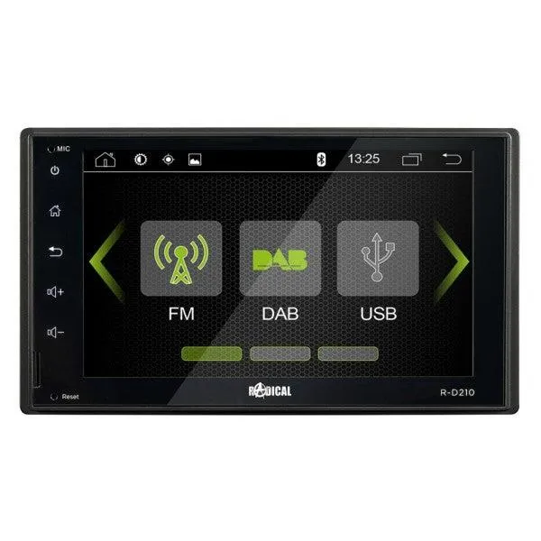 RADICAL RD210 autoradio 2 DIN con DAB+, Bluetooth, USB
