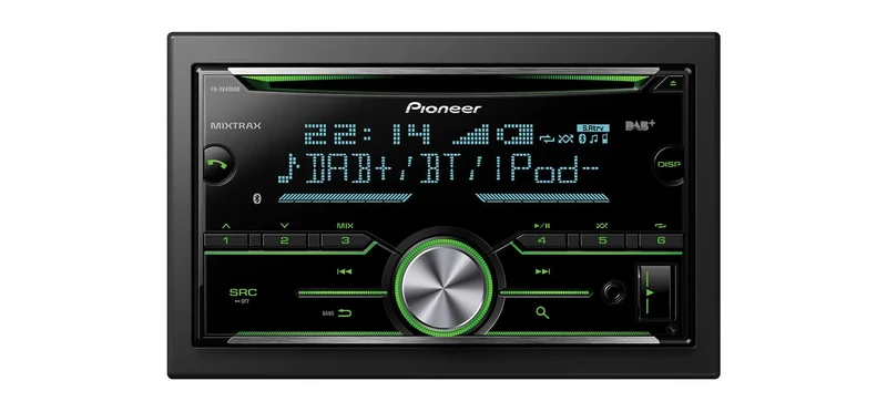 Pioneer FH-X840DAB Autoradio 2 DIN con Radio FM e DAB/DAB+,CD Bluetooth e USB