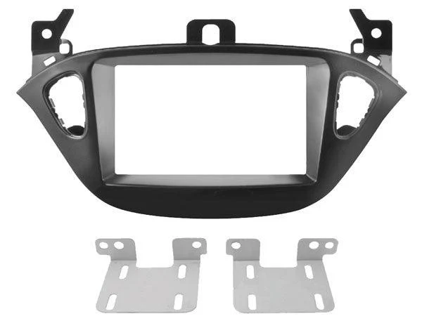 Phonocar 03698 Mascherina 2 Din per Opel Adam 13- Corsa 15- colore nero lucido