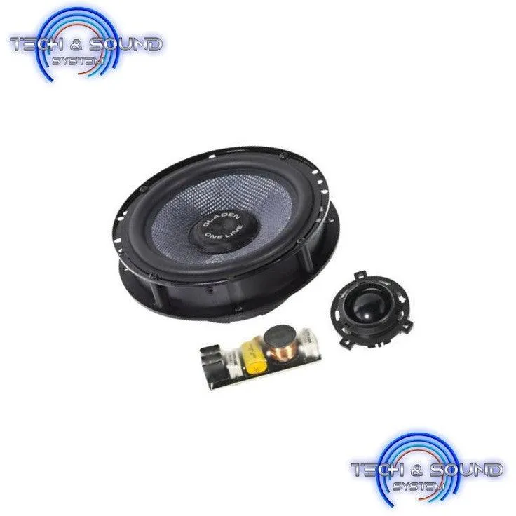Gladen ONE 165 Golf 6–RS altoparlanti 2 vie per VW Golf 6, Woofer da 165 mm, 2 x 180/120W