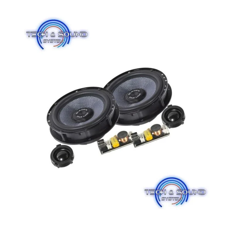 GLADEN ONE 165 Golf 4–RS altoparlanti 2 vie per VW Golf 4, Bora, Passat da 165 mm, 2 x 150/100W