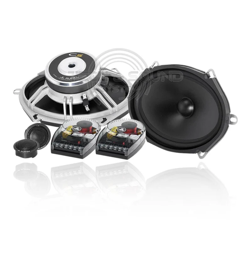 JL AUDIO C5-570 Kit Altoparlanti 2 vie include 2 woofer ovali, 2 tweeter e 2 crossover, 150 Watt Max 4 Ohm